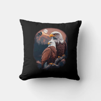 Vintage Süß Realistisches Paar Adler Berge Hik Kissen