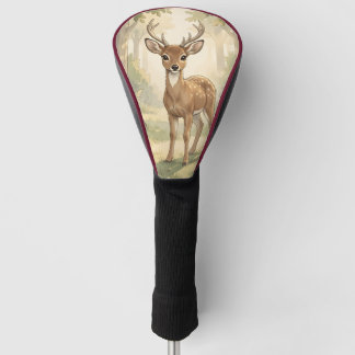 Vintage süße Hirsche im Wald Golf Headcover