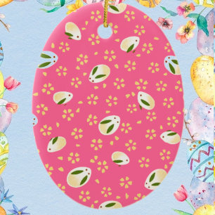 Vintage Süße Tier-Ostern Keramik Ornament