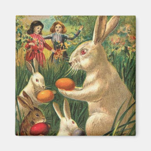 Vintage Süße Tier-Ostern Magnet