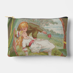 Vintage süße unschuldige Valentinstagskarte, Kate Zubehörtasche