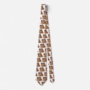 Vintage Süße Valentinstag-Welpenliebe, zwei Hundem Krawatte