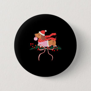 Vintage süßer Dachshund Weihnachten Wiener Hund Li Button