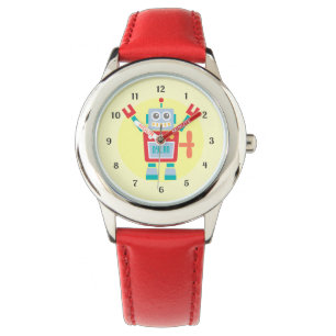 Vintage süßes Roboter-Spielzeug für Kinder Armbanduhr
