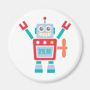 Vintage süßes Roboter-Spielzeug für Kinder Magnet