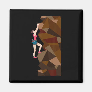 Vintage süßes Rock Climbing T-Shirt Geschenke für  Magnet