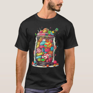 vintage Süßigkeiten Süßwaren Gummi Schokolade T-Shirt