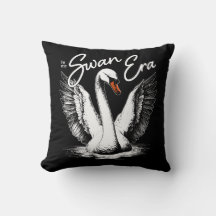Vintage Swan Ära White Print