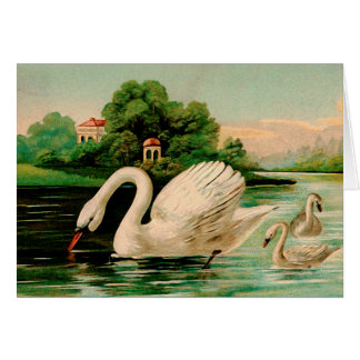 Vintage Swan im Lake