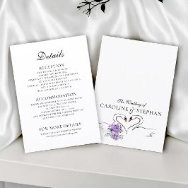 Vintage Swan Love Story Details Card Begleitkarte