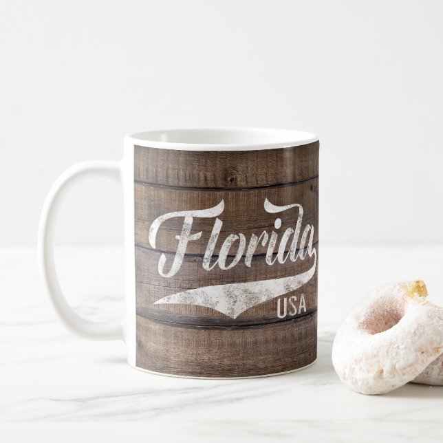 Vintage Swash Florida USA Souvenir Kaffeetasse (Mit Donut)