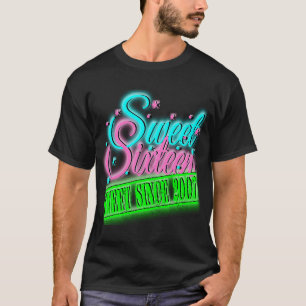 Vintage Sweet 16 Mädchen Teenager Geburtstag Gebor T-Shirt