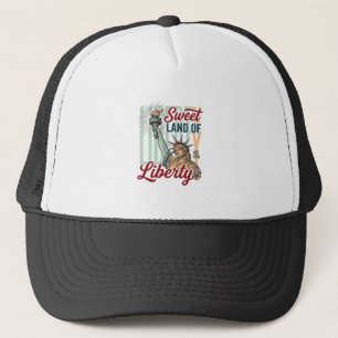 Vintage Sweet Land of Liberty Patriotisches T-Shir Truckerkappe