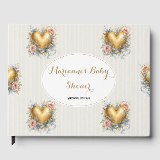 Vintage Sweetheart neutrales elfenbein Baby Shower Gästebuch