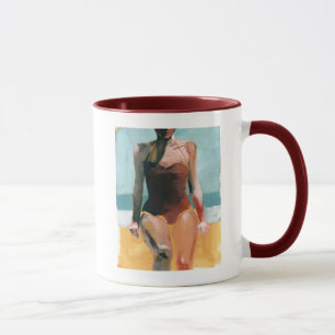 Vintage Swim - Rotes Badeanzug Tasse