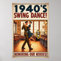 Vintage-Swing-Tanz-Salut an den Militärdienst