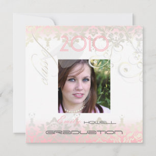 Vintage/Swirls/Damask/Examensfeiern Einladung