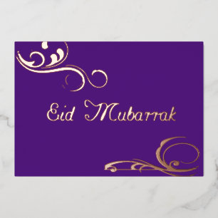 Vintage Swirls - Eid Mubarak Nr. 2 Folien-Einladun Folieneinladung
