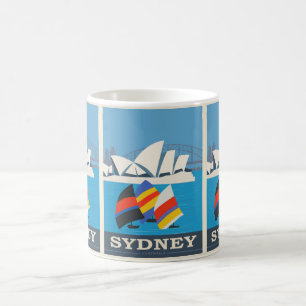 Vintage Sydney: Australien Reise Urlaub Kaffeetasse
