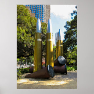 Vintage Sydney Hyde Park Denkmal Poster