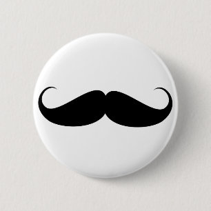 Vintage Symbolillustration des Schnurrbartes Button