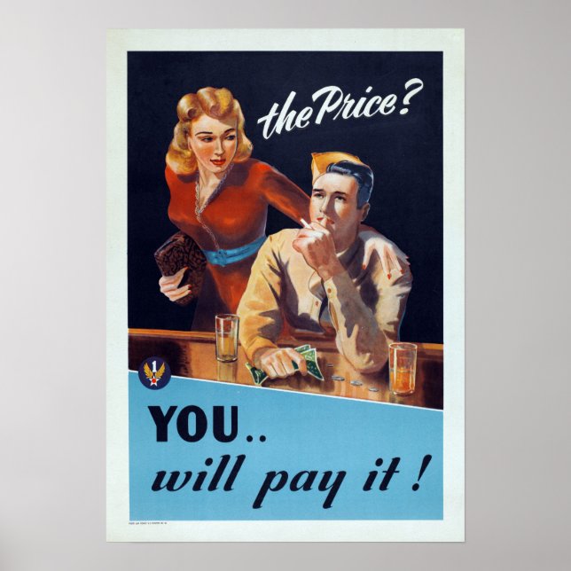 Vintage Syphilis Poster (Vorne)