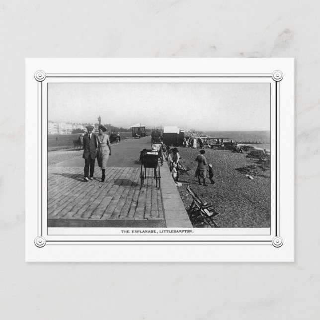 Vintage Szene von Littlehampton, Sussex Postkarte (Vorderseite)