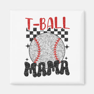 Vintage T-ll Mama Softll Mom Karo-Druck Mutter Magnet
