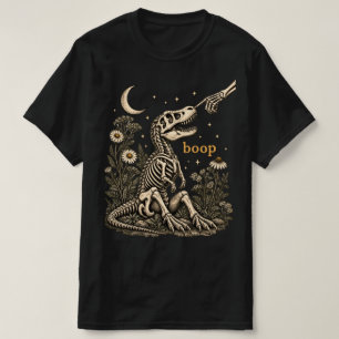 Vintage T-Rex Skelett Boop Gothic Dinosaur T-Shirt