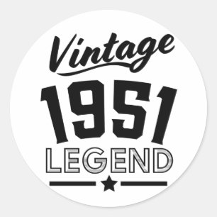 Vintage T-Shirt 1950er Jahre Klassischer Rundaufkl Runder Aufkleber