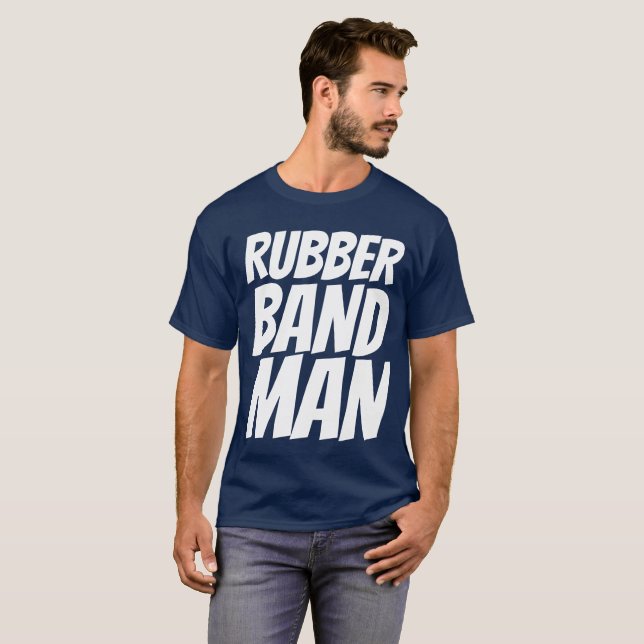 Vintage T - Shirt der 70er Jahre, RUBBERBAND MAN (Vorne ganz)