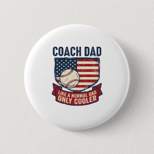 Vintage-T-Shirt-Design für patriotischen Baseball- Button