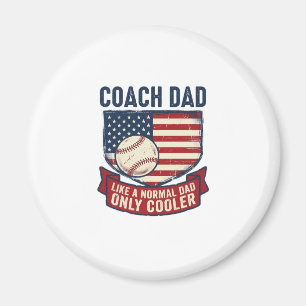 Vintage-T-Shirt-Design für patriotischen Baseball- Magnet