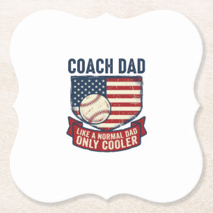 Vintage-T-Shirt-Design für patriotischen Baseball- Untersetzer