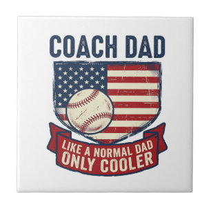 Vintage-T-Shirt-Design mit patriotischem Baseball- Fliese