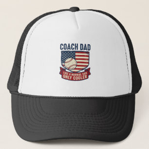 Vintage-T-Shirt-Design mit patriotischem Baseball- Truckerkappe