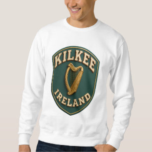 Vintage T-Shirt mit goldenem Harfen-Emblem aus Kil Sweatshirt