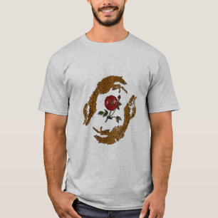 Vintage-T-Shirt mit Grafik von Händen, die eine Ro T-Shirt