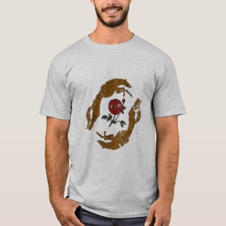 Vintage-T-Shirt mit Grafik von Händen, die eine Ro T-Shirt