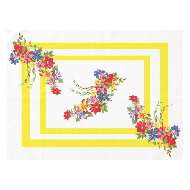 Vintage Tabletten Tischdecke (Vorderseite (Horizontal))