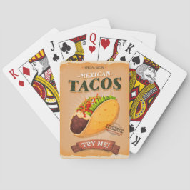 Vintage Taco Ad Spielkarten