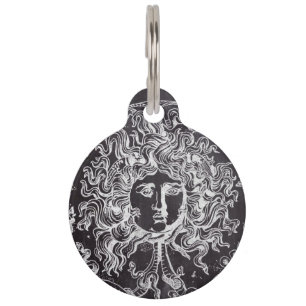 Vintage Tafel griechische Mythologie Gorgon medusa Haustiermarke