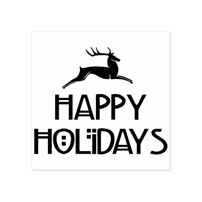 Vintage Tage des Hirschglücks Gummistempel (Prägung)