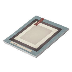 Vintage-Tagebuch Sepia-Blau Scrapbook-Papier Notizblock