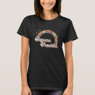 Vintage Tagesmutter Squad Regenbogen Zurück zur Sc T-Shirt