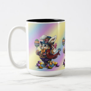 Vintage Tailcoat Osterfest Bunny Coffee Tasse