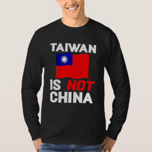 Vintage taiwanesische Flagge Taiwan ist nicht Chin T-Shirt