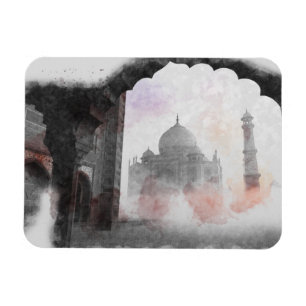 Vintage-Taj-Mahal-Magnet – Agra Indien Reise Magnet