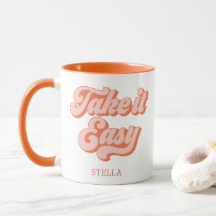 Vintage Take It Easy Retro-Stil Tasse