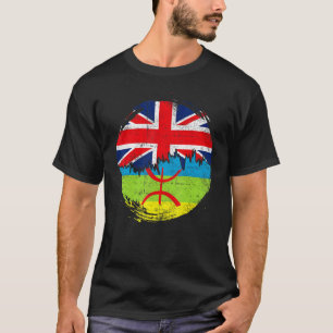 Vintage Tamazight mit britischen Flaggenwurzeln Am T-Shirt